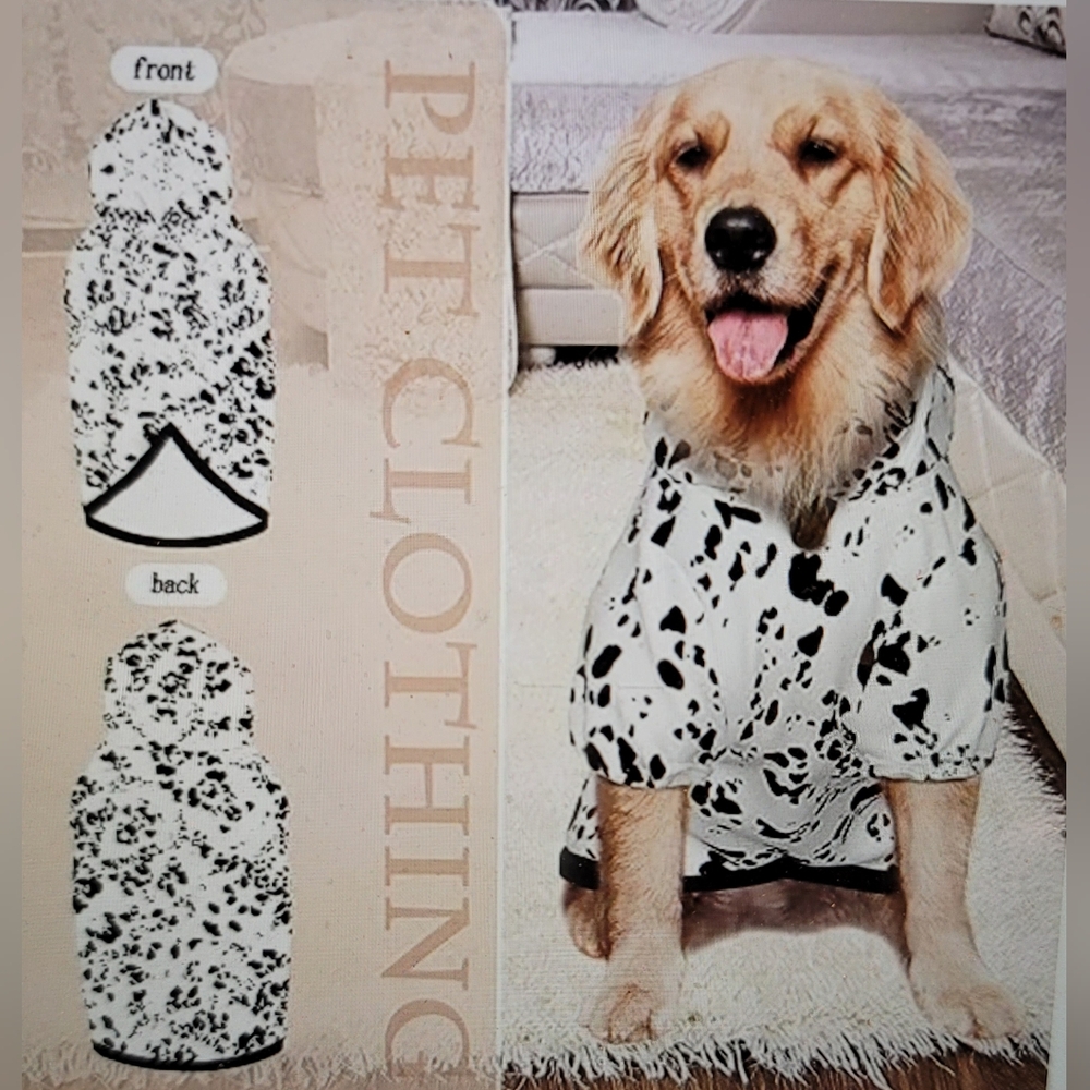 NWT DALMATION DOG HOODIE DOG PET COSTUME XXL - Picture 5 of 14